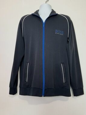BOSS Hugo Boss Full Zip Navy Blue Track Jacket